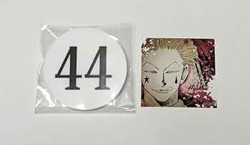 冨樫義博展　ナンバープレートアクリルバッジ　ステッカー　ヒソカ H×H 冨樫義博展 ナンバープレートアクリルバッジ＆ステッカー